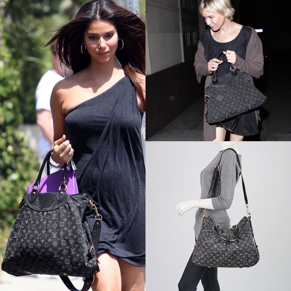 🌟RARE 🌟 CELEBRITY DENIM LOUIS VUITTON BAG GM